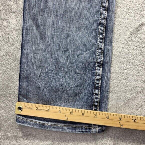 Cowgirl Tuff Co Jeans Womens 24x31 Blue Timeless Bootcut Contrast Stitch Denim - Picture 11 of 11